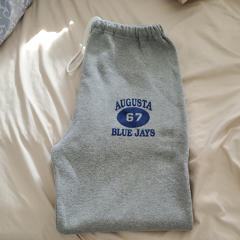 Russell Athletic Gray Sweatpants with Blue Logo 67